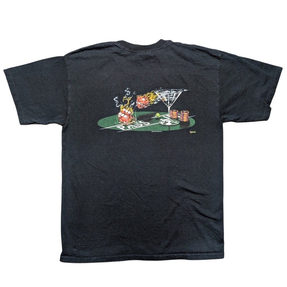 Vintage Michael Godard Large Black Graphic Tee Shirt Praying for Seven